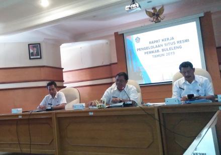 Rapat Kerja Pengelolaan Situs Resmi Pemerintah Kabupaten Buleleng Tahun 2019