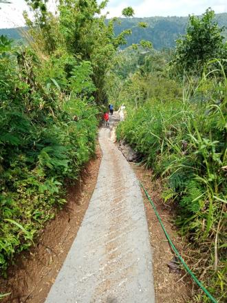 Berjalannya Proyek Pembangunan Fisik Tahap I Desa sepang